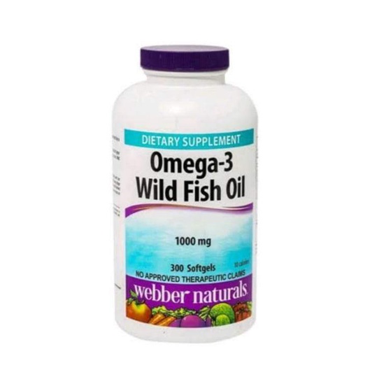 Well Wise ber Naturals Omega3 Wild Fish Oil 1000mg (300 softgels