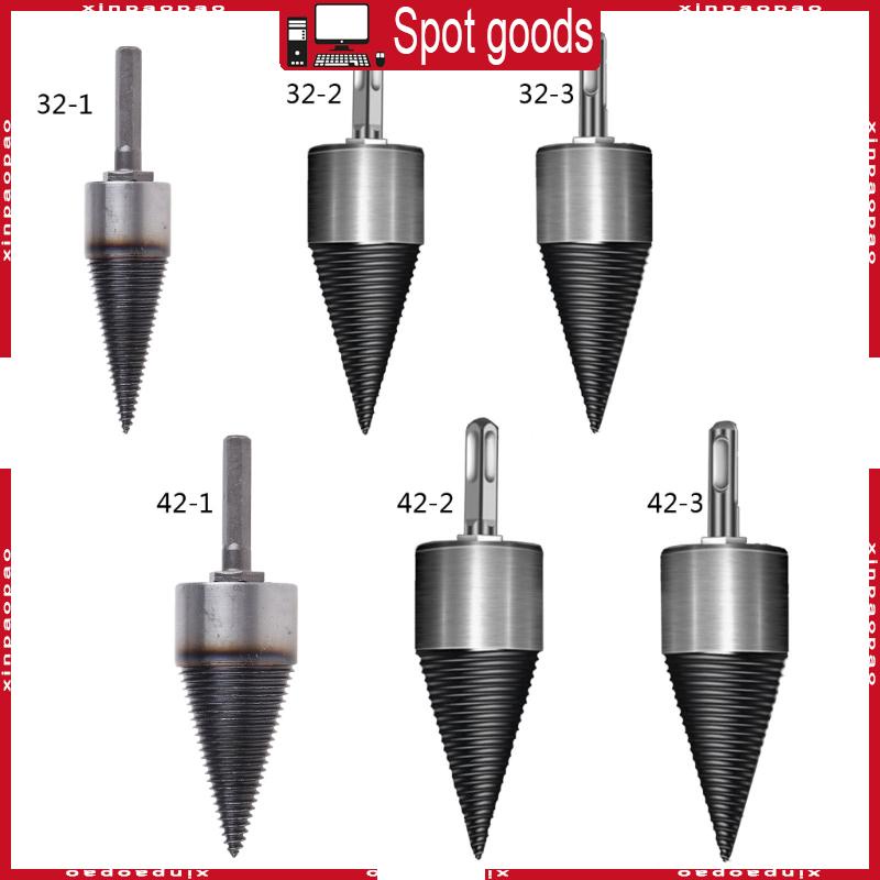 XI Wood Log Splitter Firewood Drill Bit 32mm Hex Shank Firewood Machine