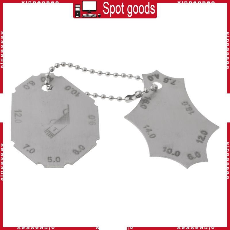XI 2Pcs set Fillet Weld Gauge Welding Gauge for Key Tee Joint Welding ...