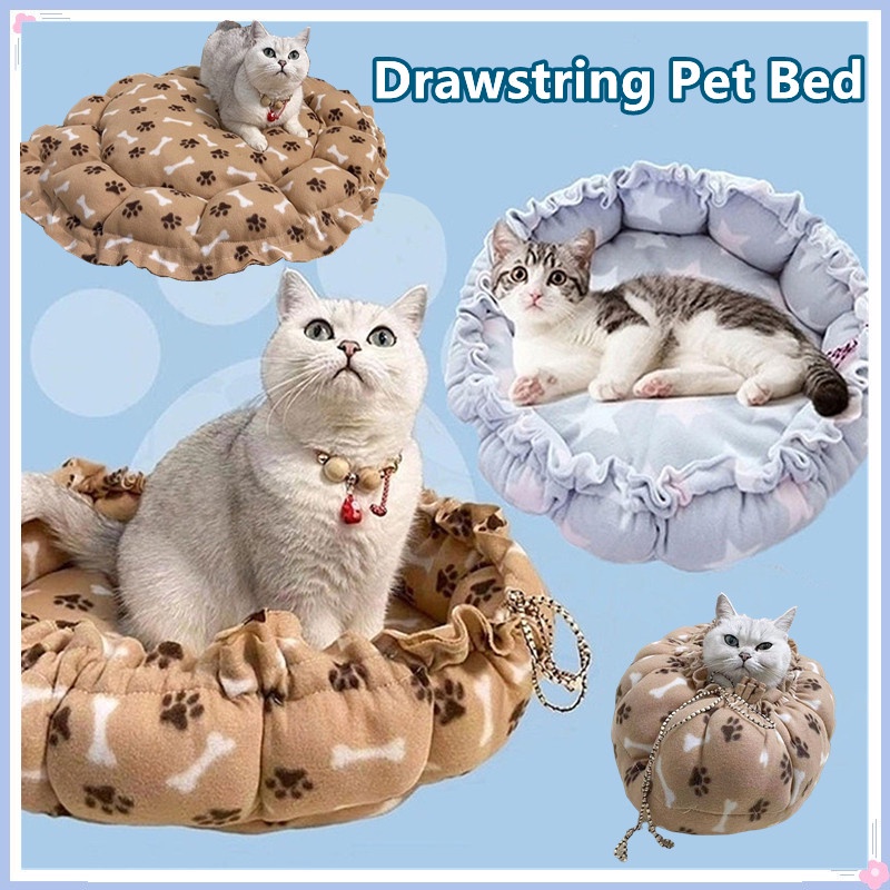 Universal Adjustable Drawstring Pet Cotton Cushion Bed Washable Cats ...