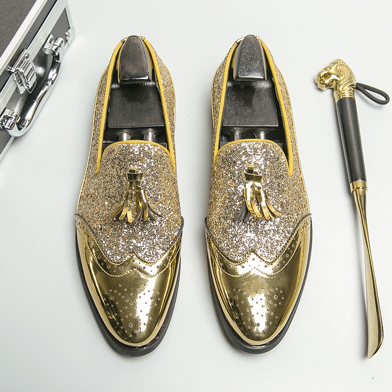 Shiny gold shoes online