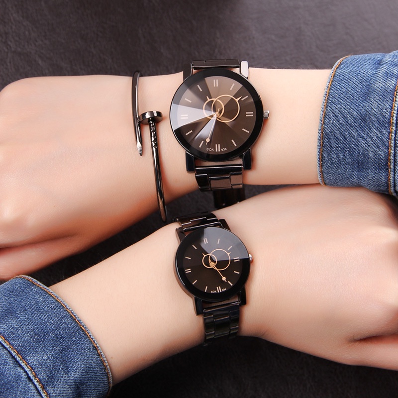 Simple Casual Trend Student Male and Female Quartz Steel Band