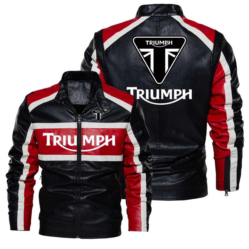 TRIDENT 660 STREET TRIPLE R BOBBER T120 T100 Motorcycle Riding Jacket ...