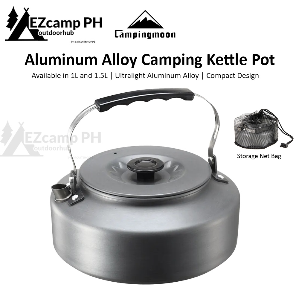 CAMPINGMOON Aluminum Camping Kettle Tea Coffee Pot Hiking Ultralight Portable Outdoor Small