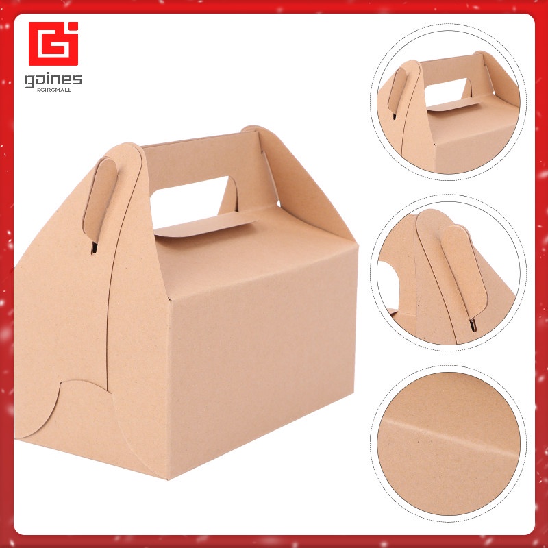 12 Pcs Cake Carriers Transport Birthday Baking Box Disposable Paper