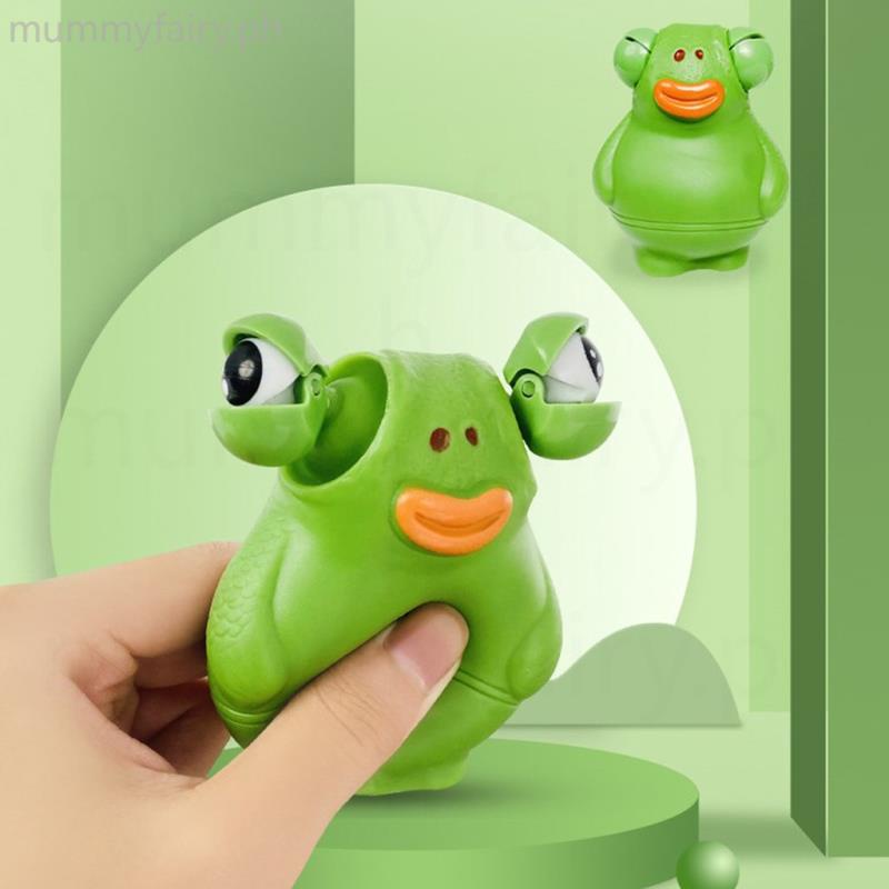 Halloween Toys Green Bug Squeeze Toy Grass Eyes Popping Out Toy Sensory