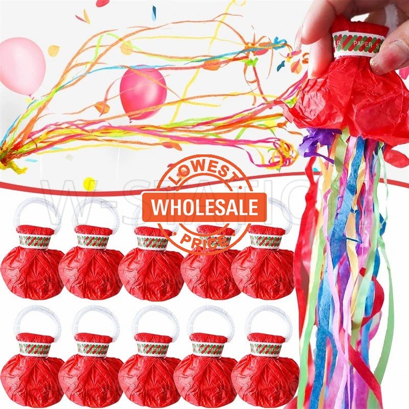 [Wholesale Price] 1pc Hand Throw Streamers Romantic Colorful Ribbon