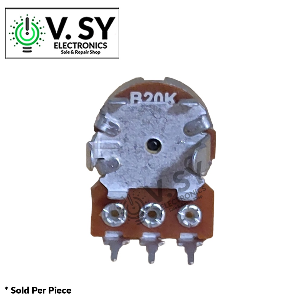 1 Pc 10K / 20K / 50k 3 Pins Mono Potentiometer Volume Control | Shopee ...