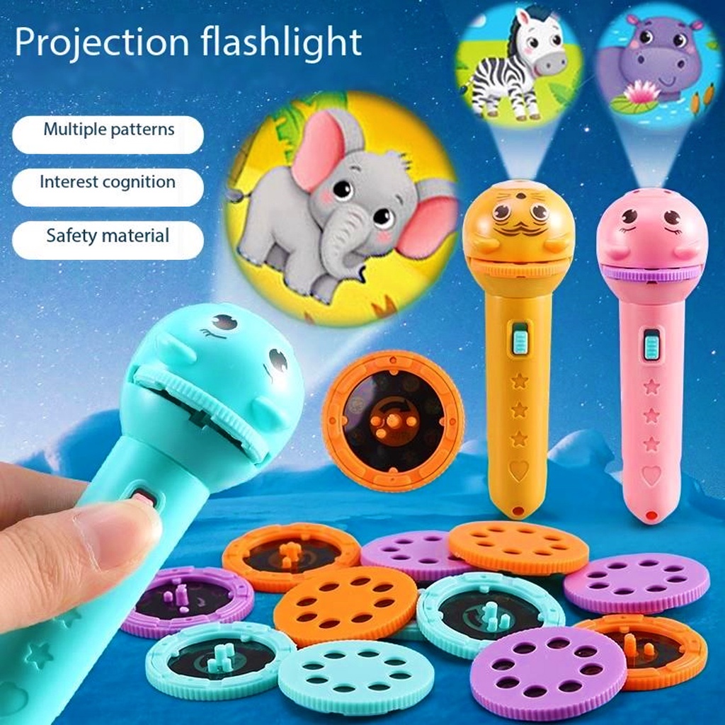 Toys Garden Kids Projector Flashlight Sleeping Storybook Projection ...