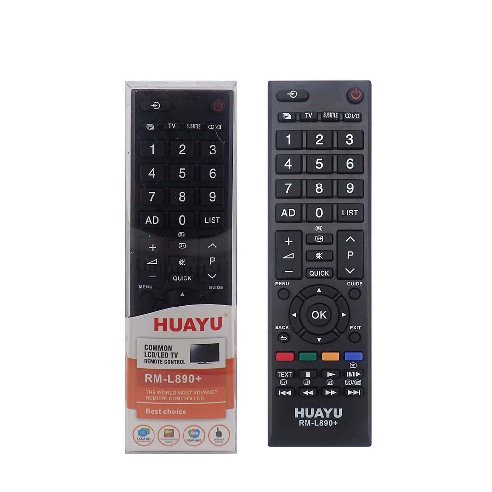New HUAYU RM-L890+ Universal For Toshiba LCD TV Remote Control CT-90013 ...