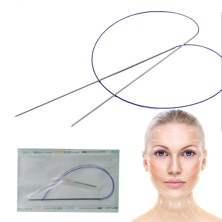 Double Needle Cog Fishbone W blunt Thread Fox Eye Eyebrow Lifting ...
