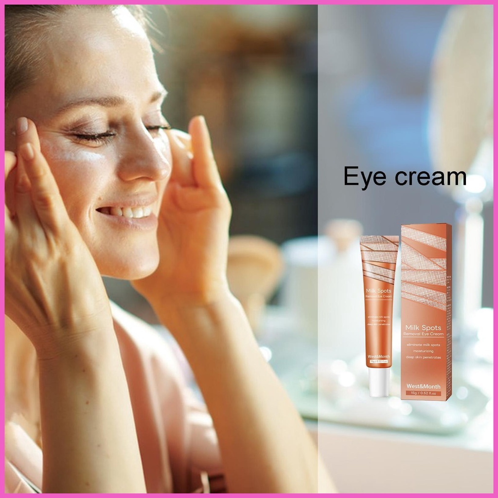 Moisturizing Eye Cream 15g Milia Remover Milk Spot Removal Tender Eye