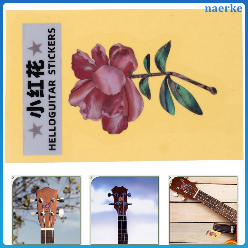 Guitar Sticker Guitar Head Sticker Headstock Flower Decal Electric