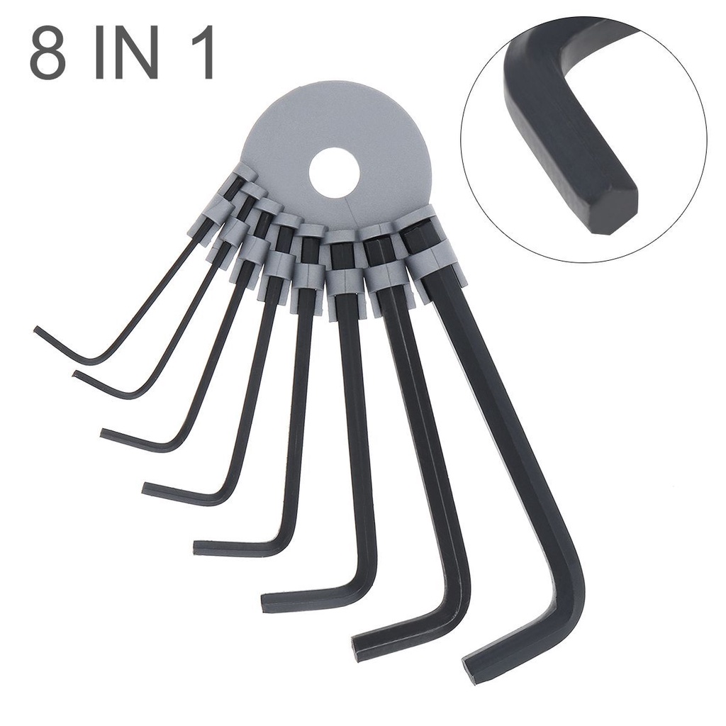 thumbnail image 2 of KS TOOLS 151.3250 - Hexagon Key Wrench Set On A Ring (8 Pcs)2-10mm | Mister Worker 2 of 13