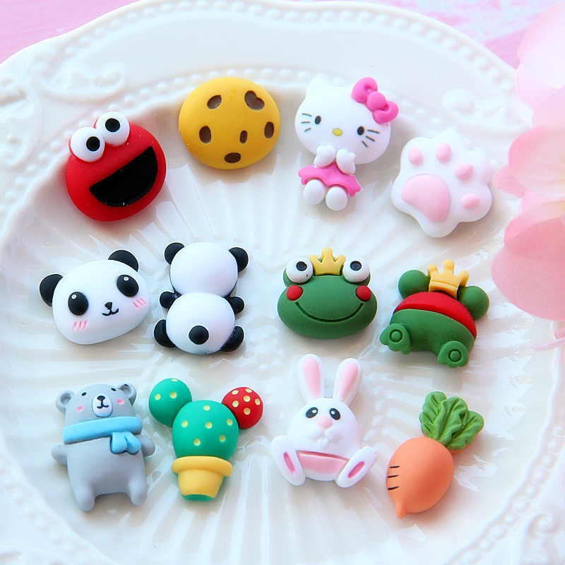Cute Cookies Panda Jibbitz for Crocs Pins Hello Kitty Jibbits Charm