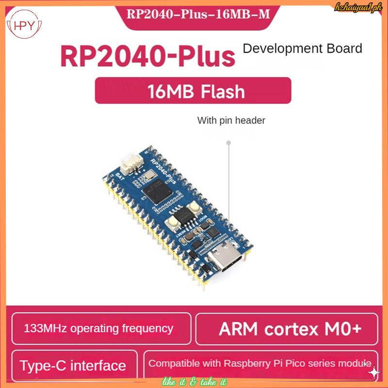 Hzhaiyaa1ph Waveshare 1 Piece Microcontroller Rp2040 Plus Microcontroller Rp2040 Dual Core 6824