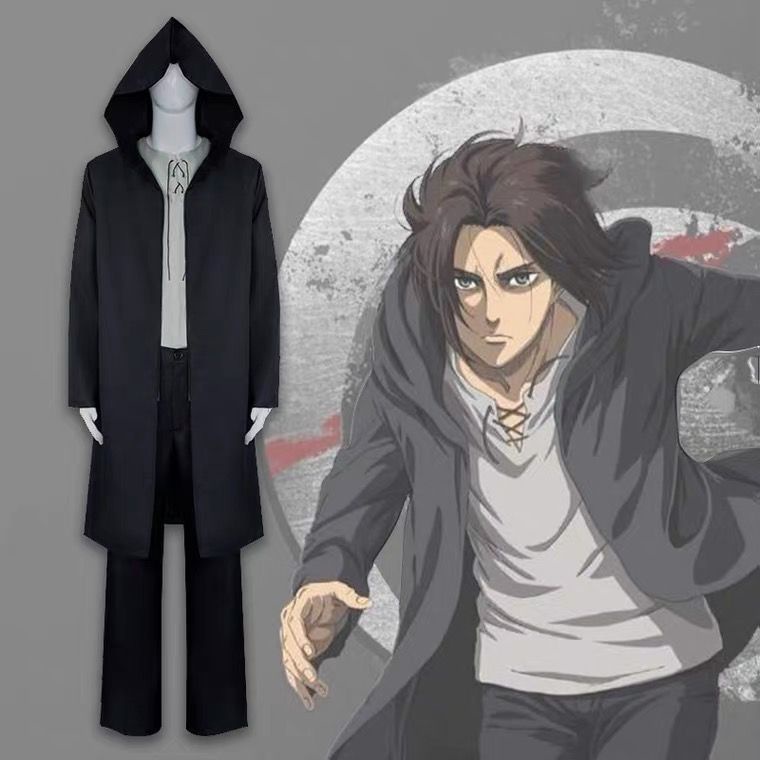 Attack on Titan Eren Jaeger/Eren Yeager cloak cosplay Costume Halloween ...