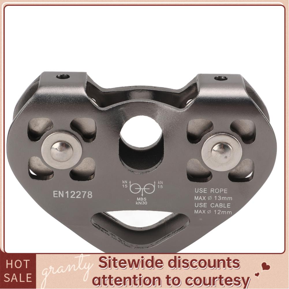 Granty Dual Trolley Pulley Zipline Swivel Rock Climbing Aluminum with