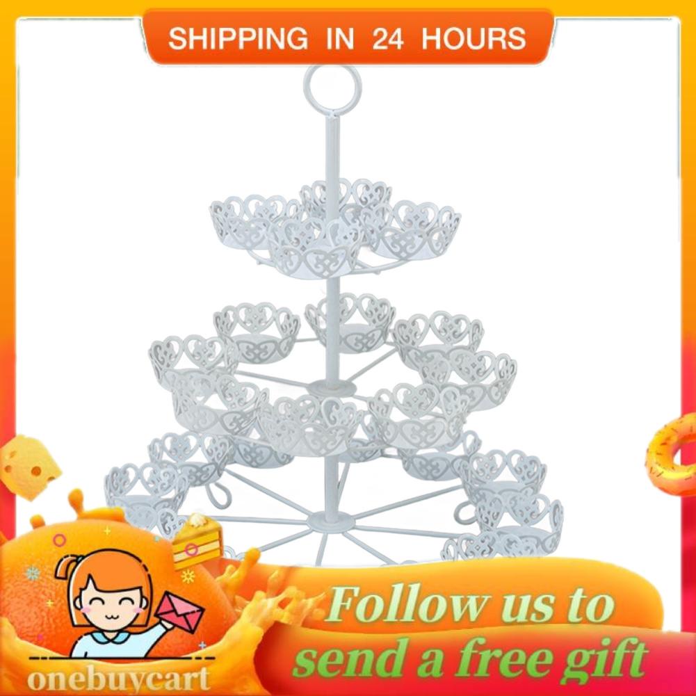 Onebuycart Cupcake Stand For 22 Cupcakes 3 Tier Pastry Serving Display