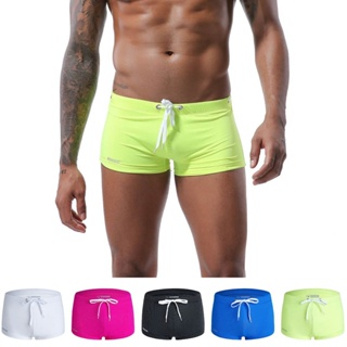 SEOBEAN Colorful Lucky Men's Boxer Underwear Mesh Breathable Sexy