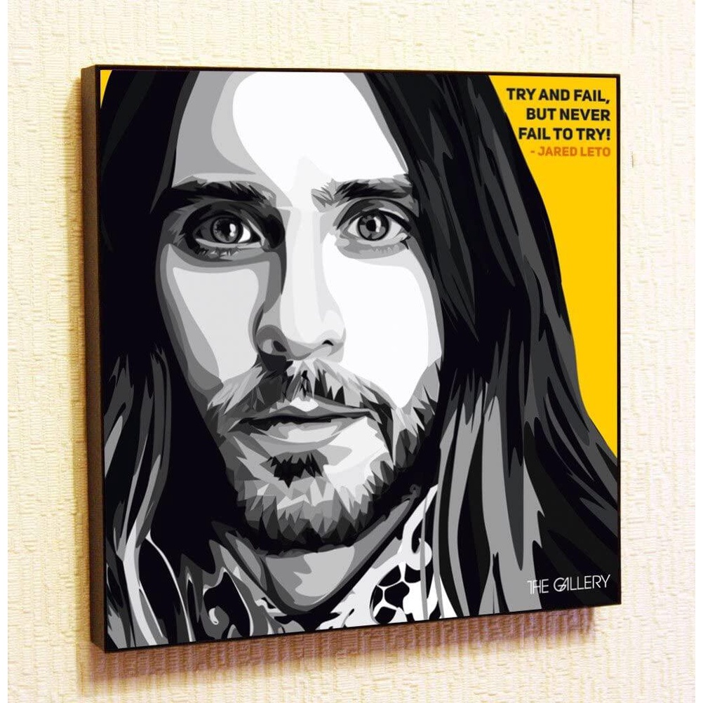 Jared Leto Cinema Artist Actor Decor Motivational Quotes Wall Decals ...