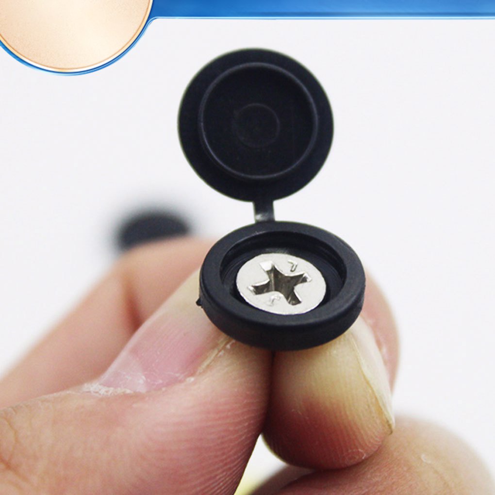 1/2/3/5 100x Sturdy And Durable Plastic Screw Cap For Hiding Screws Screw Hole Cover For Hide