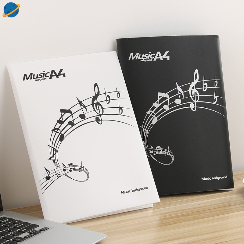 4sided sheet music folder, writable, with file folder, can store up to
