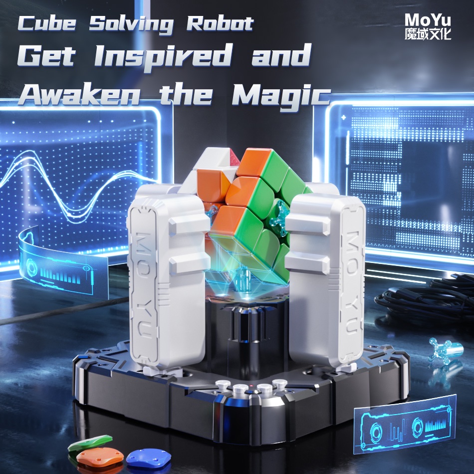 MoYu Cube Robot Magic Cube 3x3x3 Helper MoYu Robots Bluetooth ...