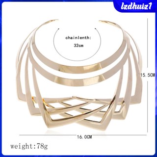 [lzdhuiz1] Choker Collar African Big Chokers Necklaces Luxurious Indian 