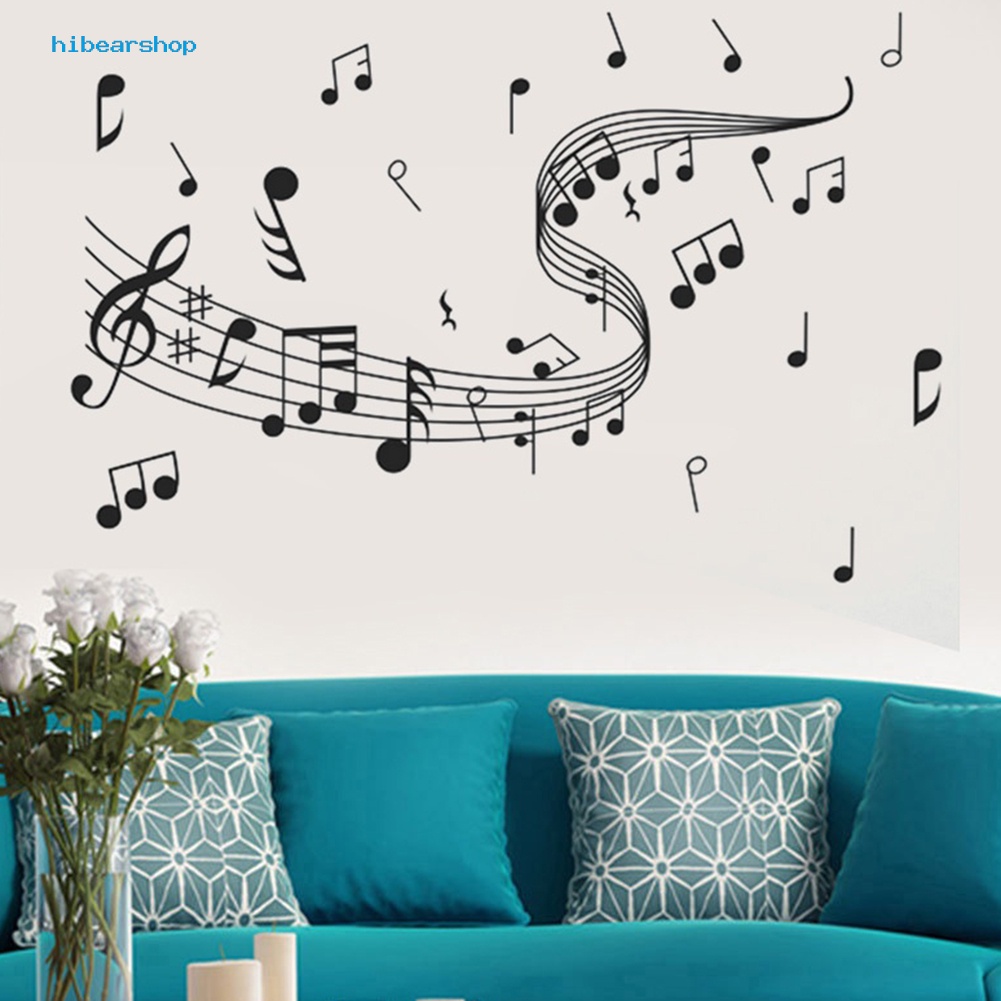 HBD-Removable Music Notes Notation Band Wall Sticker Art Decal Room ...