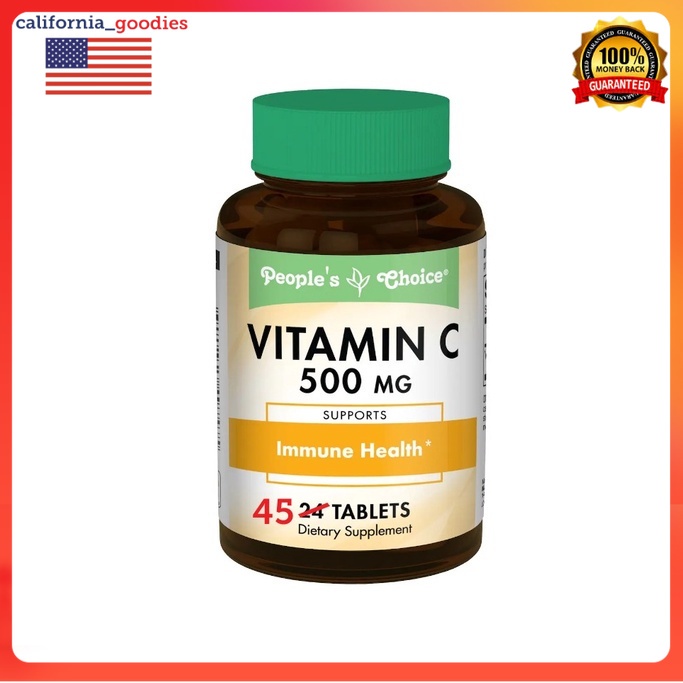 People's Choice VITAMIN C 500 mg, 45 Tablets Shopee Philippines