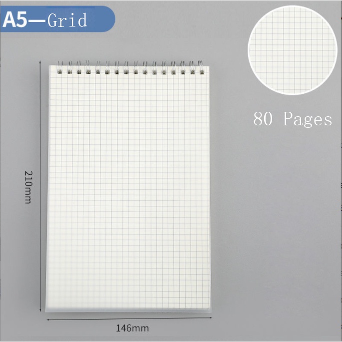 Spring Notebook A4/A5/B5 Flip Up Loose-Leaf Book Steno Notebook ...