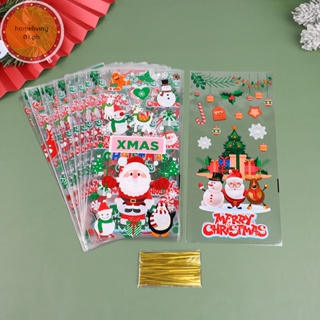 Huiran 50pcs Santa Christmas Tree Elk Pvc Bags Transparent Clear Gift Bag  For Christmas Gift Baking Candy Cookie Packaging Bags - Gift Boxes & Bags -  AliExpress