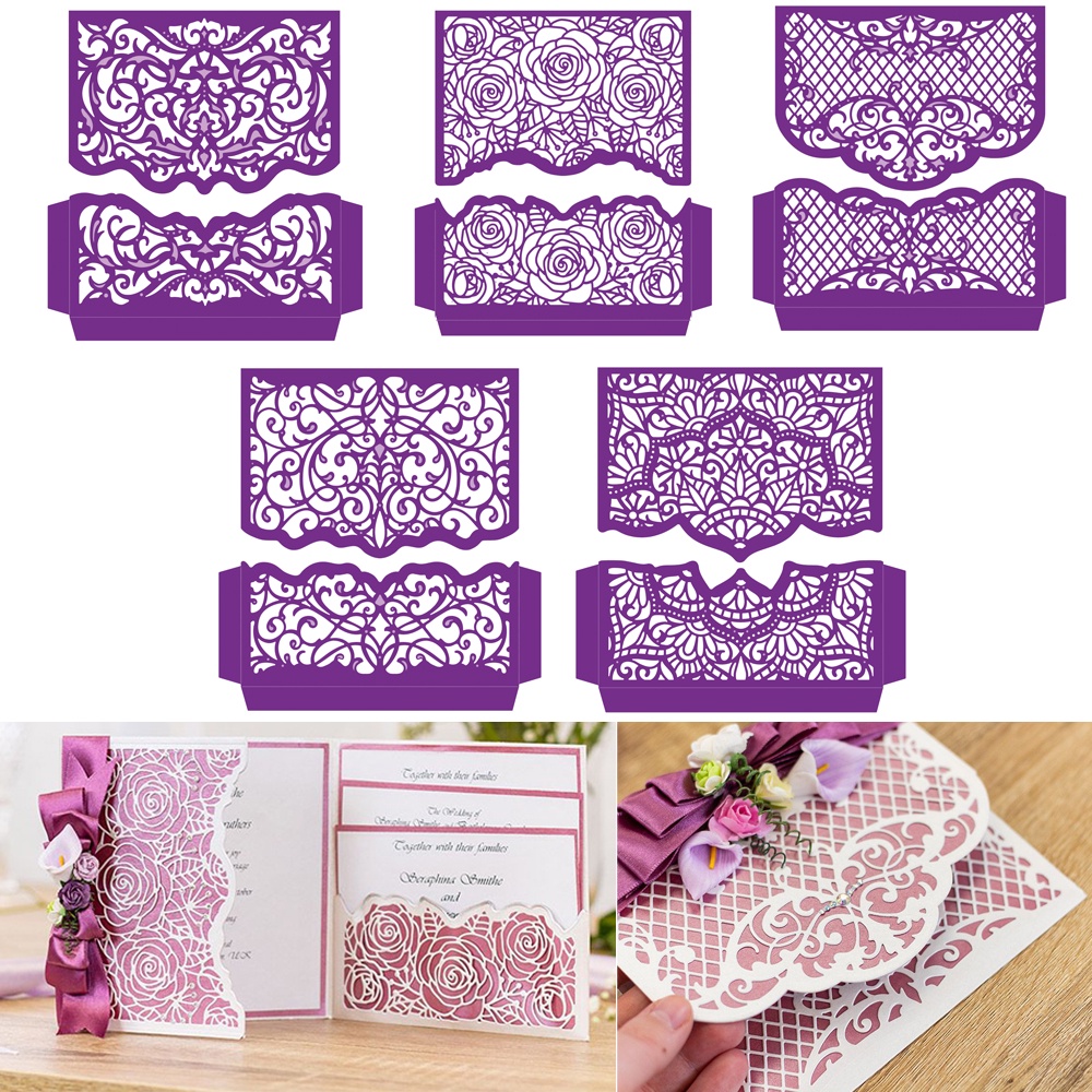 Lace Cover Frame Cutting Dies Carbon Steel Stencil for DIY Scrapbooking ...