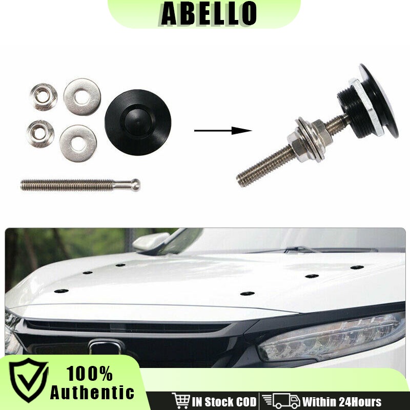 5 Colors Aluminum Car Quick Release Latch Push Button Hood Pin Front