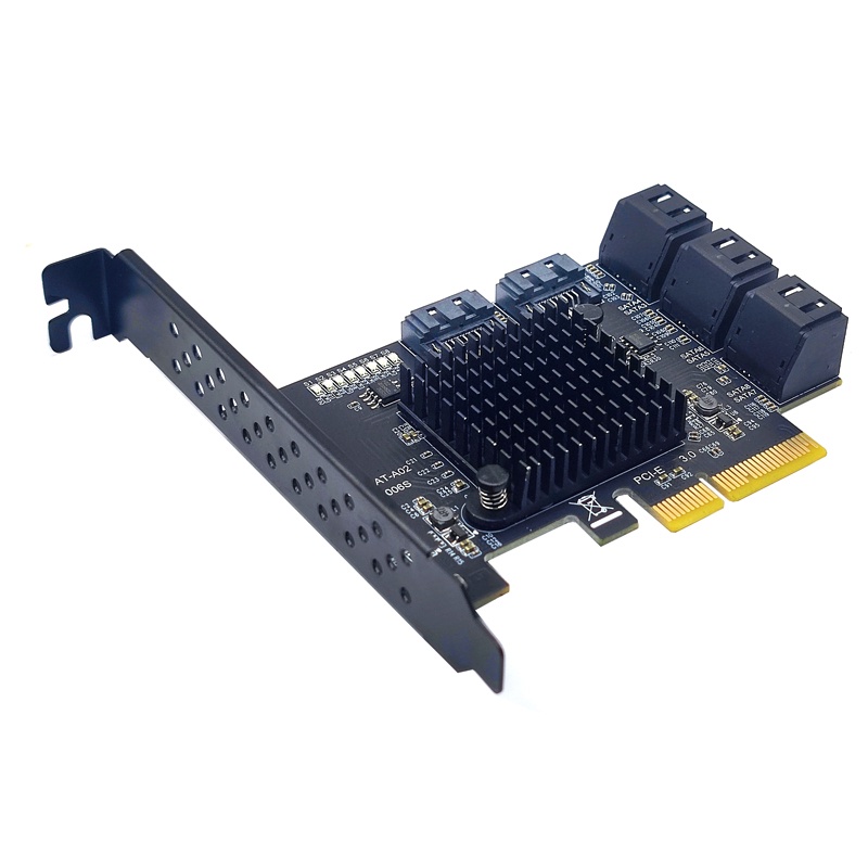 PCIE 8 Port SATA Expansion Card Extension Board PCI E PCI-E PCI Express ...