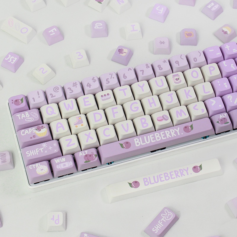 Blueberry Keycap Light Purple Grape Cartoon 133 Keycaps XDA Profile ...