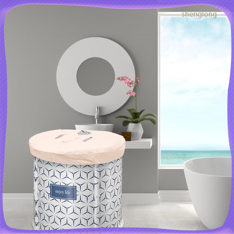 Bath Inflatable Bathtub Portable Hot Protector Folding Replacement Lid ...