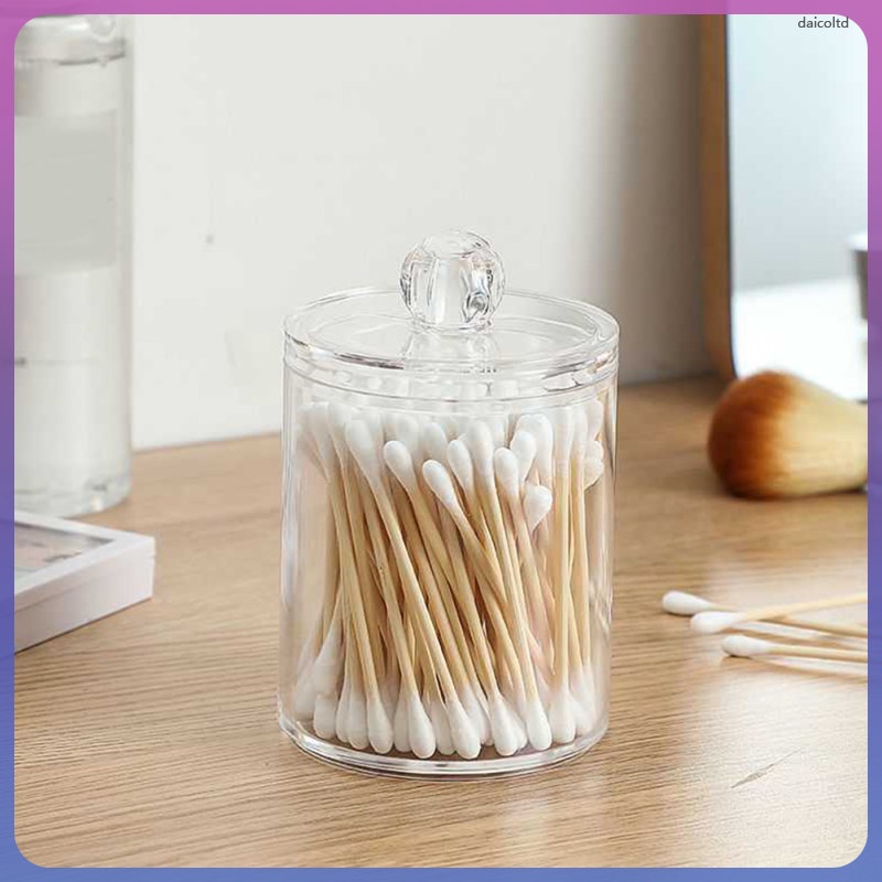 Cotton Ball Storage Box Organizer Lid Containers Lids Plastic Food