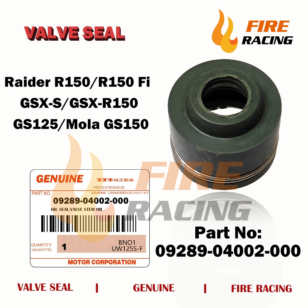 sgp valve seal genuine raider 150 carb and fi/smash/raider j 110/115
