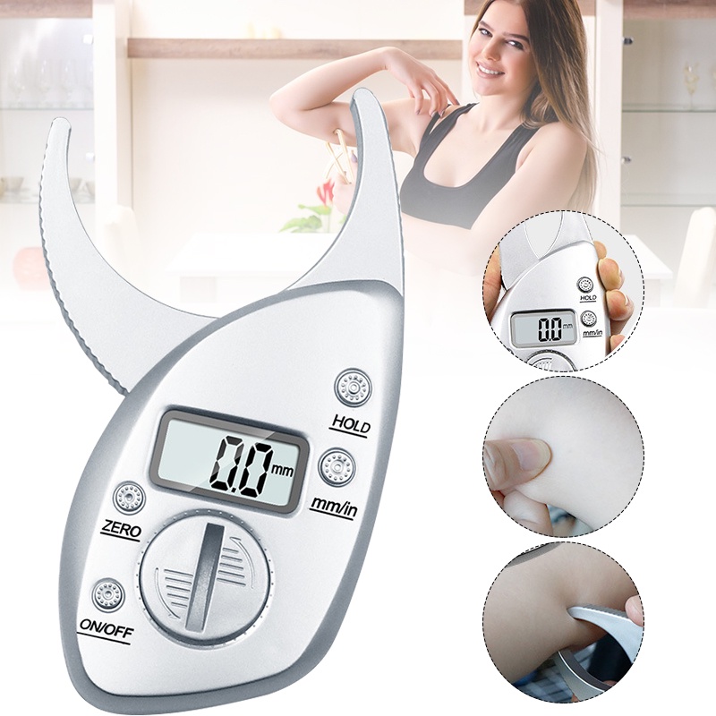 Body Fat Caliper Monitors Electronic Digital Body Fat Analyzer Skin