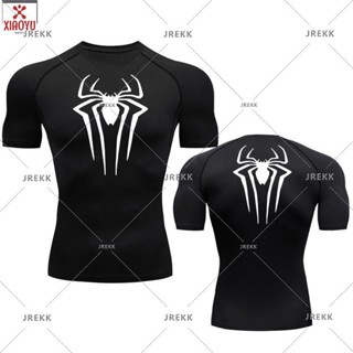 Spiderman Compression T-shirt Breathable Gym T-shirt Workout 