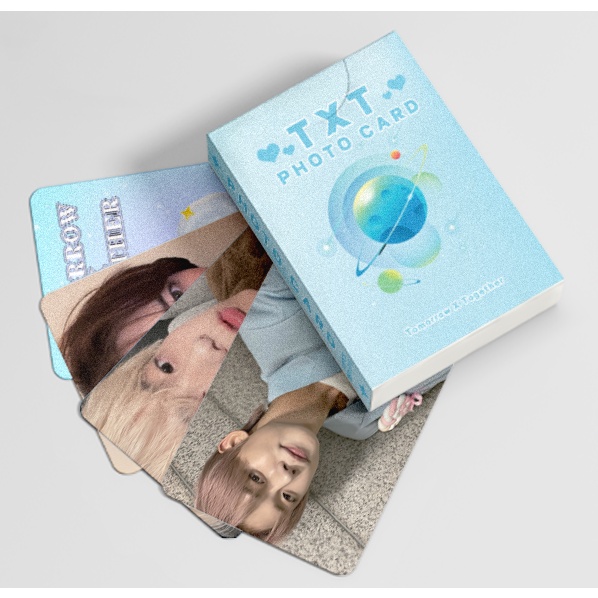 50-55pcs tx-t Holographic Laser Photocards FREEFALL Album Hologram Lomo ...