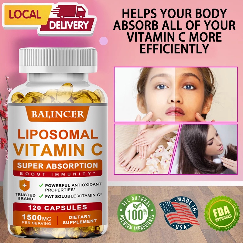 Vitamin C Capsules, Antioxidant Improves Immunity, Immune System and