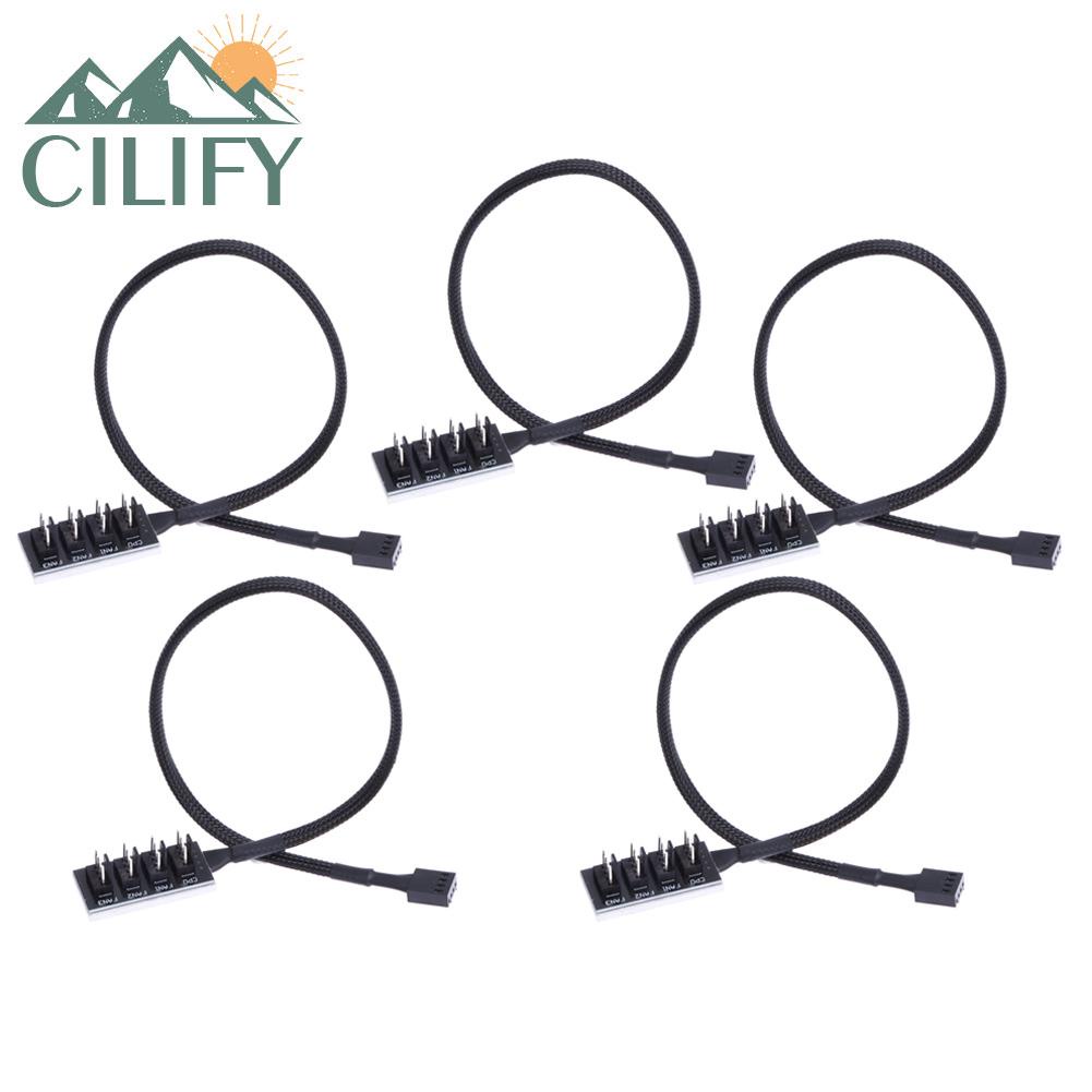 Cilify Host Case PC Radiator Cooling Fan Power Cord 1 Female to 4 Male