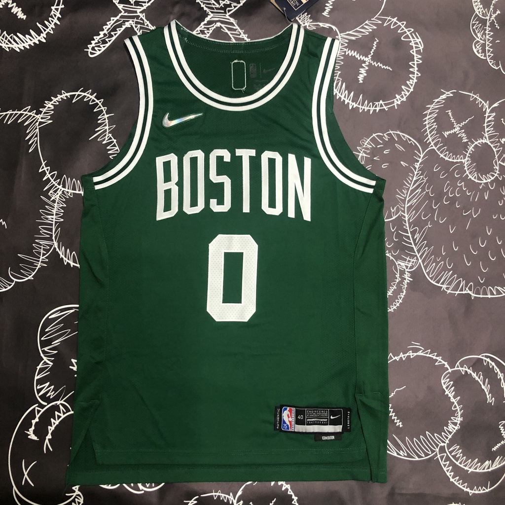 Men Boston Celtics #0 Jayson Tatum 2023NBA basketball fans Green Jersey ...