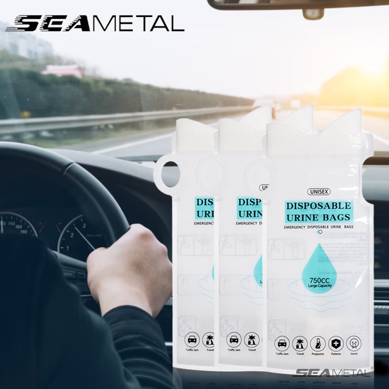 SEAMETAL 750ml Emergency Portable Car Urine Bag Unisex Disposable