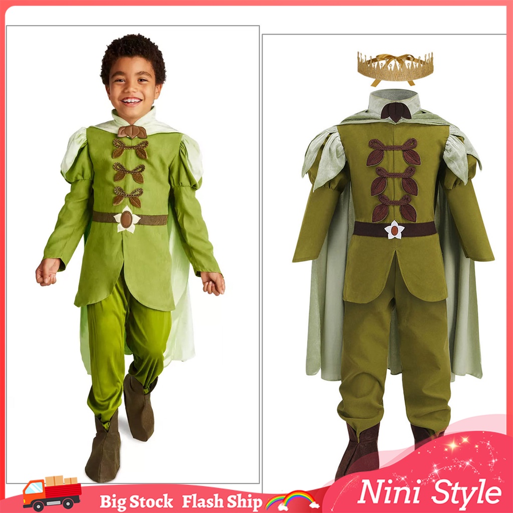 Disney Movie The Princess and the Frog Costume for Kids Boy Frog Naveen ...