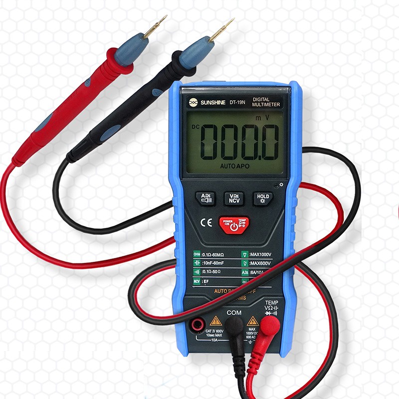 SUNSHINE DT-19N Mini Intelligent Digital Multimeter Mobile Phone Repair ...