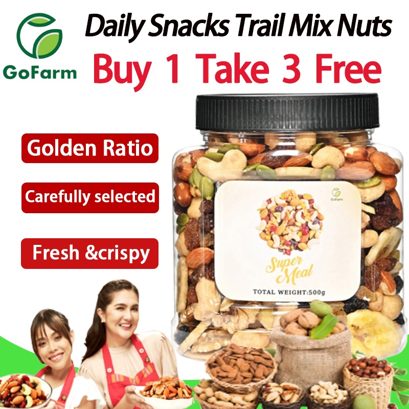 (Buy 1 Take 3)250g /500g Trail Mix Daily mixed nuts Bulk Dry Fruit ...